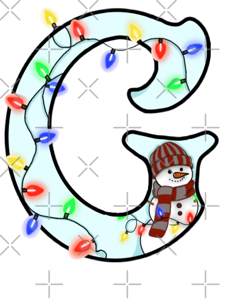 Holiday themed letter G by Artistkhg