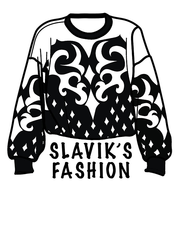 Slavik’s Fashion sweater black #2 by YurkoDyachyshyn