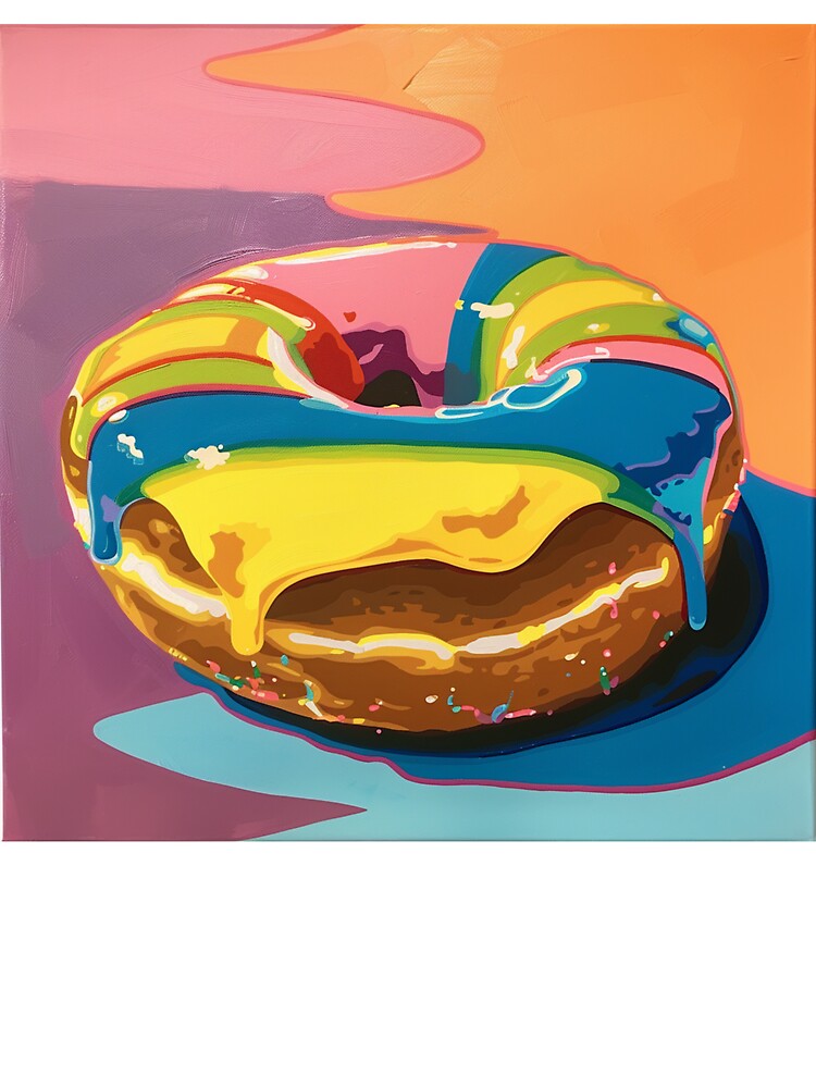 Iced Donut Pop Art 7 by AstroRisq