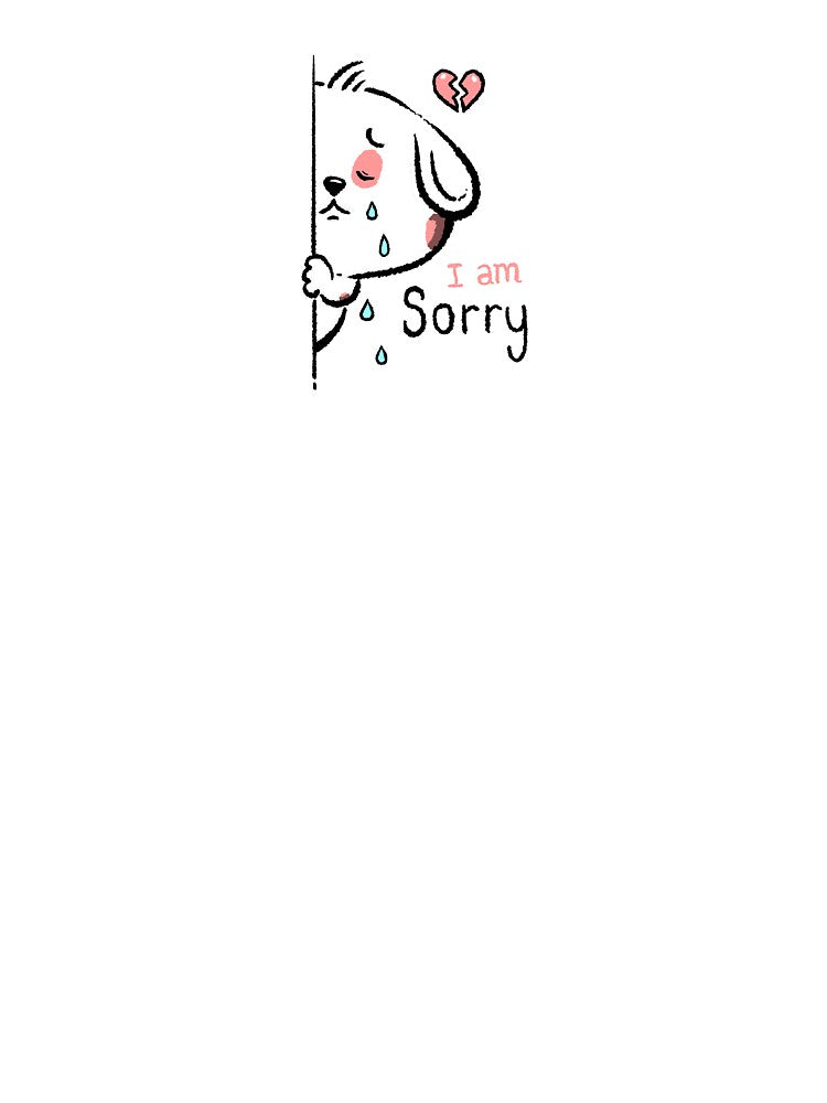 i am sorry - cute chubby cartoon bunny rabbit by hayrpictures
