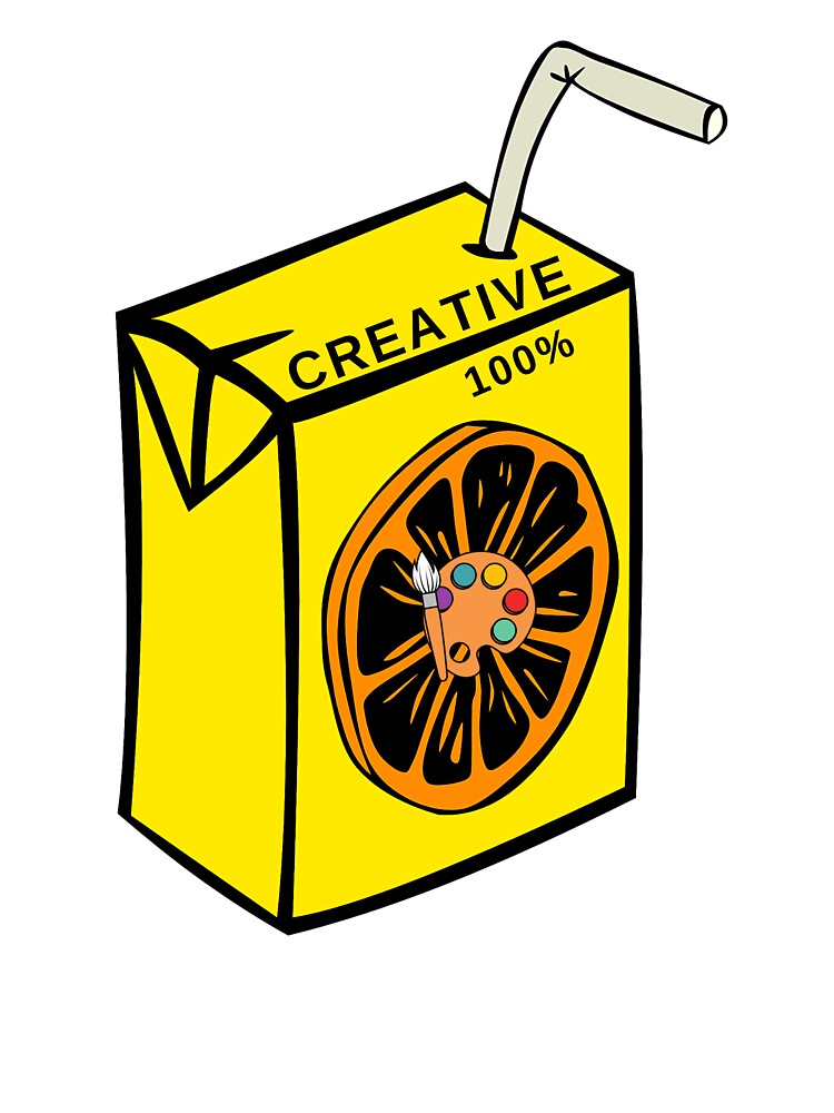 Creative Juice Box 100% Creative Yellow Juice Box by CAFACES