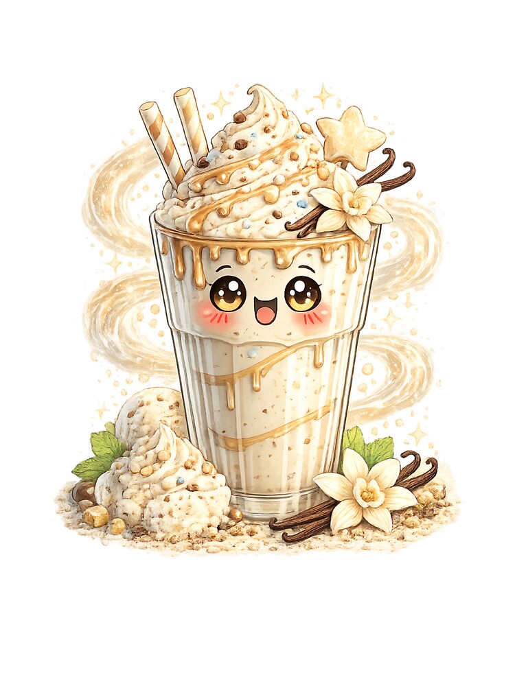 Vanilla Milkshake Kawaii by redsharkuk