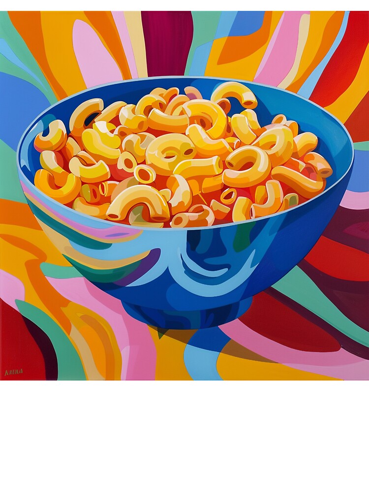 Macaroni Pasta Pop Art 4 by AstroRisq