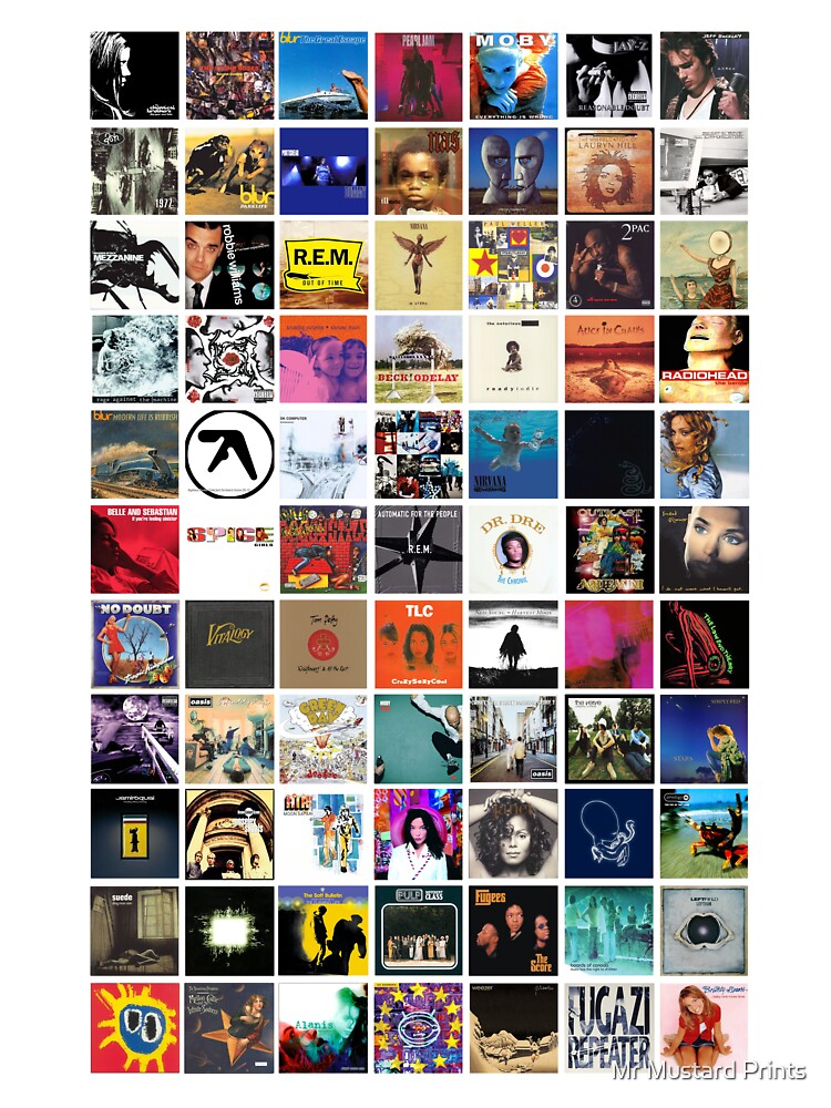 90s Vinyl Covers - 1990s Music - Vintage Album Cover Art by Mr Mustard Prints