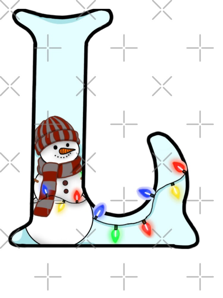 Holiday themed letter L by Artistkhg