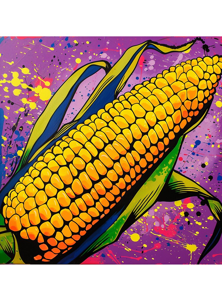 Corn Cob Pop Art 2 by AstroRisq