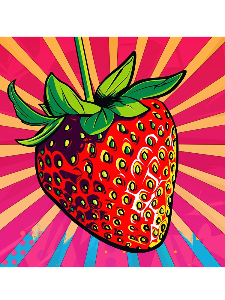 Strawberry Pop Art 2 by AstroRisq