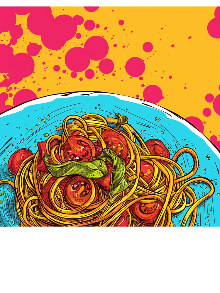 Pasta Pop Art 7 by AstroRisq