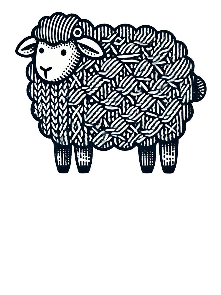 Knitted sheep by improv-biber