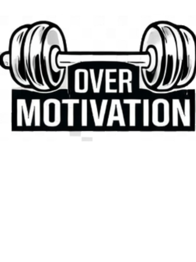 Discipline Over Motivation Gym Quote Typography by MoodThread