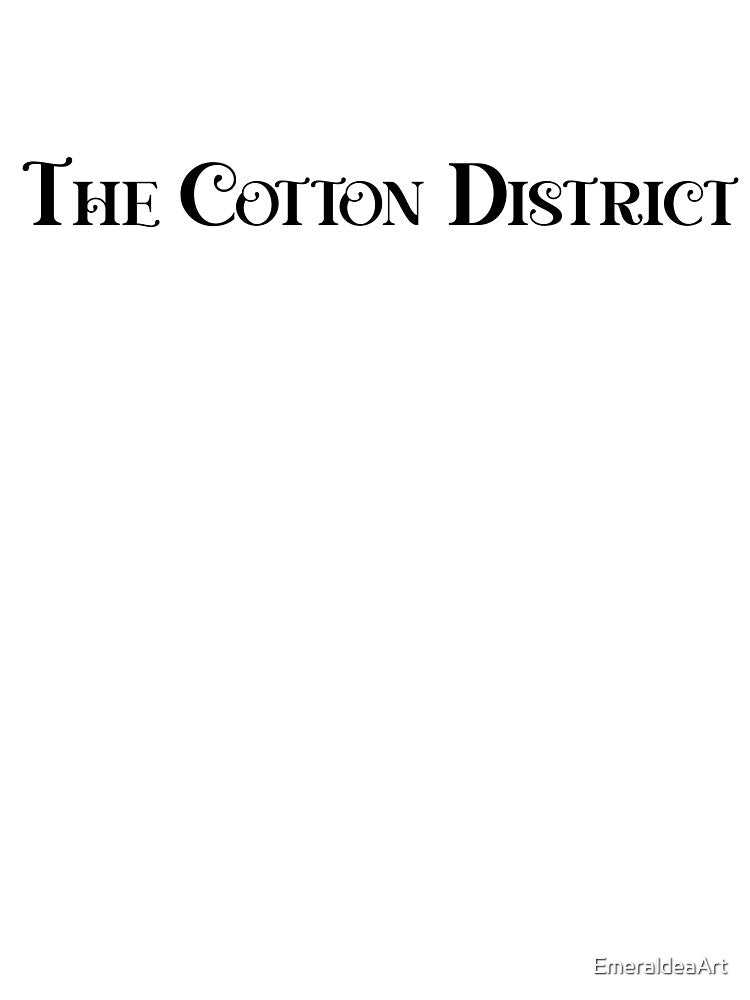 Cotton District Whimsy: Curly Black Text Design by EmeraldeaArt