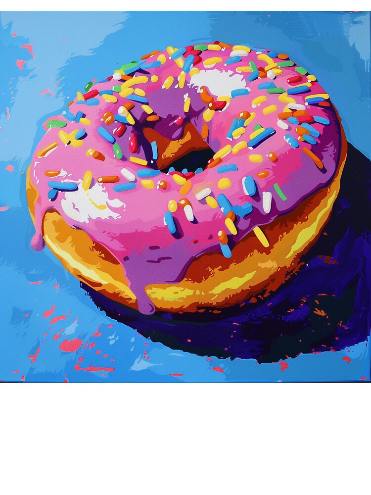 Iced Donut Pop Art 8 by AstroRisq