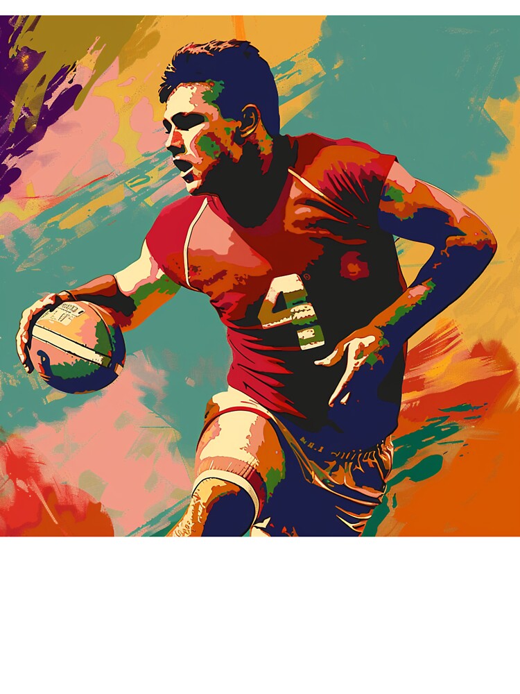 Footballer Pop Art 4 by AstroRisq