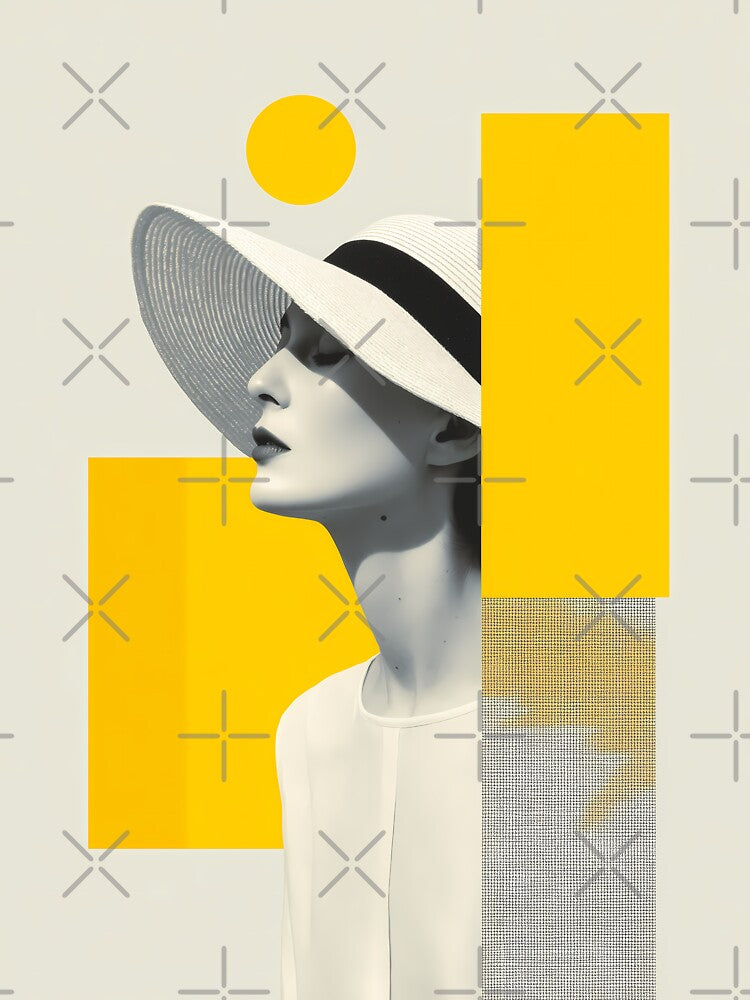 Minimalist Photo Collage Modern Aesthetic Wall Art by Mindrender