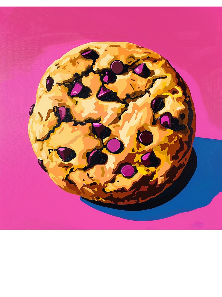 Chocolate Chip Cookie Pop Art 1 by AstroRisq
