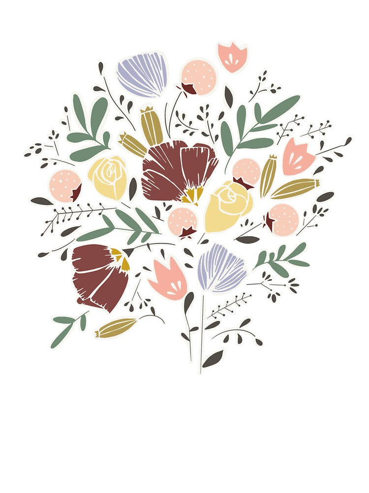 Colorful Flower Tee Design by Francesco Borrelli