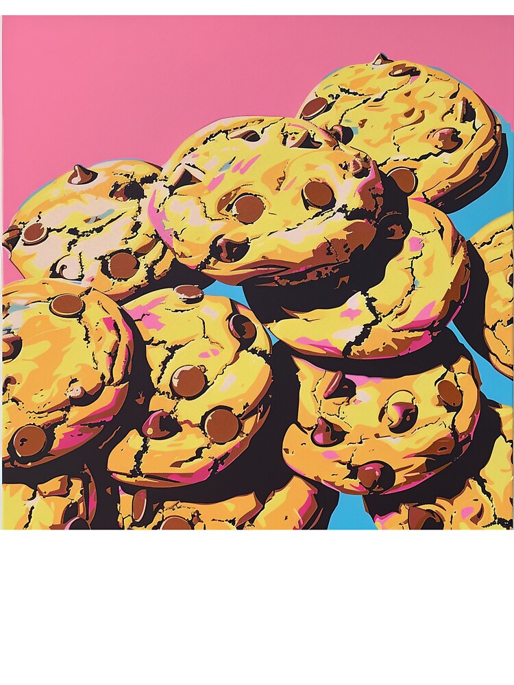 Chocolate Chip Cookies Pop Art 4 by AstroRisq