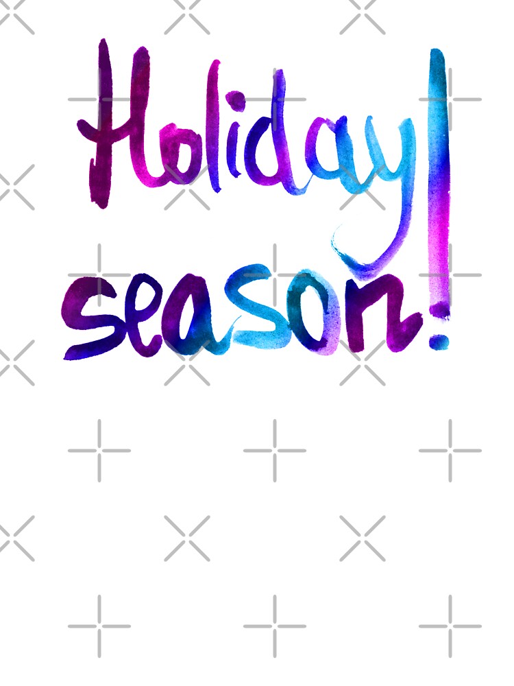 Holiday season watercolor lettering | Holiday season unique calligraphy by lausn