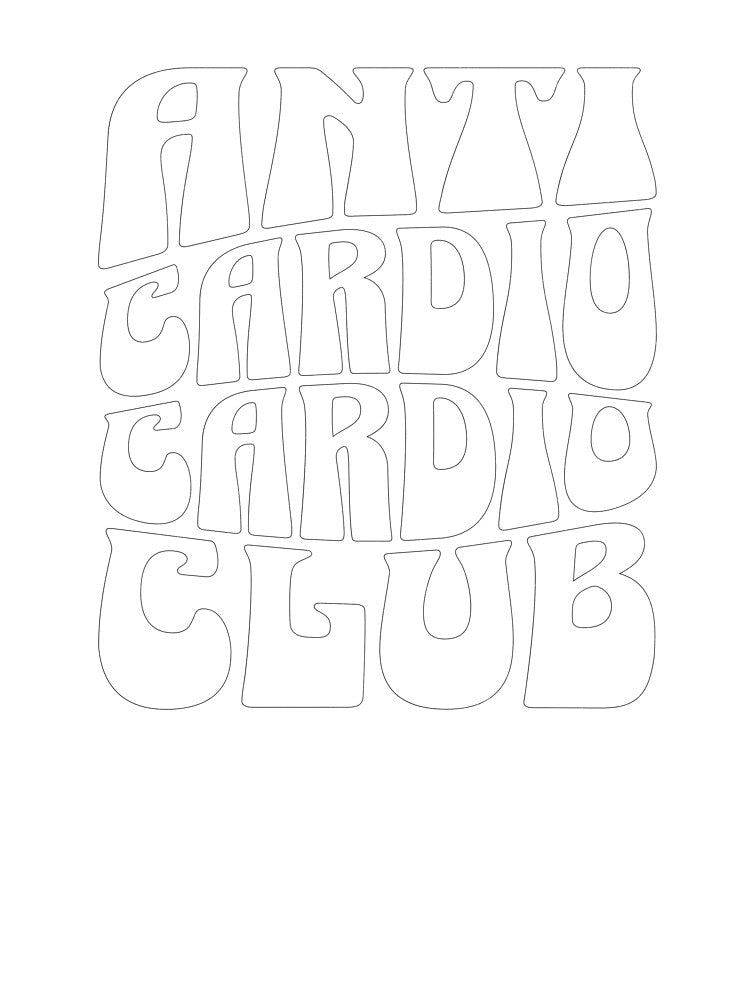 Anti Cardio Cardio Club – Gym Humor by ByZimbo