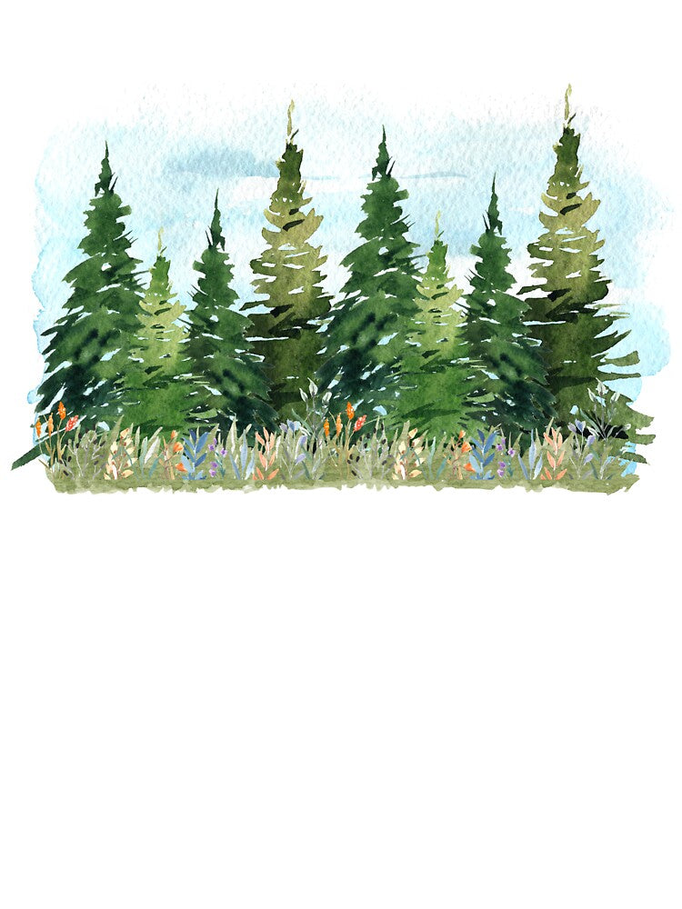 Watercolor Forest by kathryn-naomi