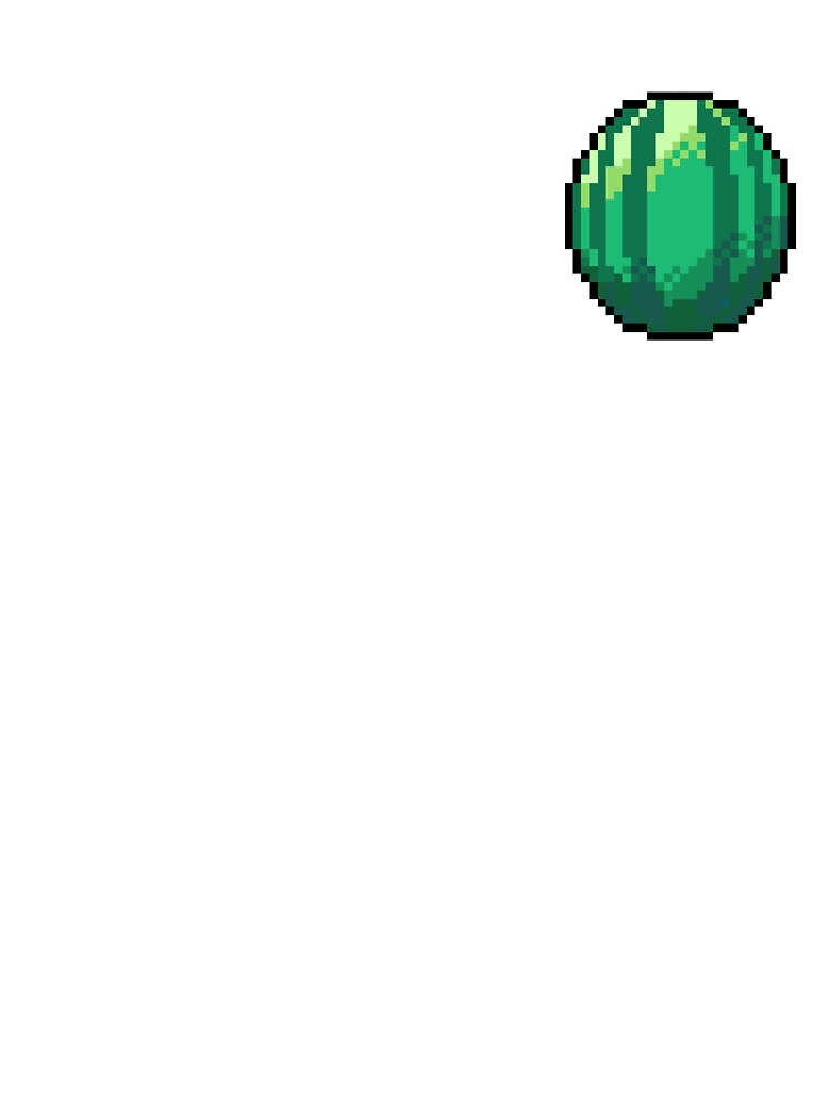 Pixel Watermelon - pixel food art by LittleFoodShop