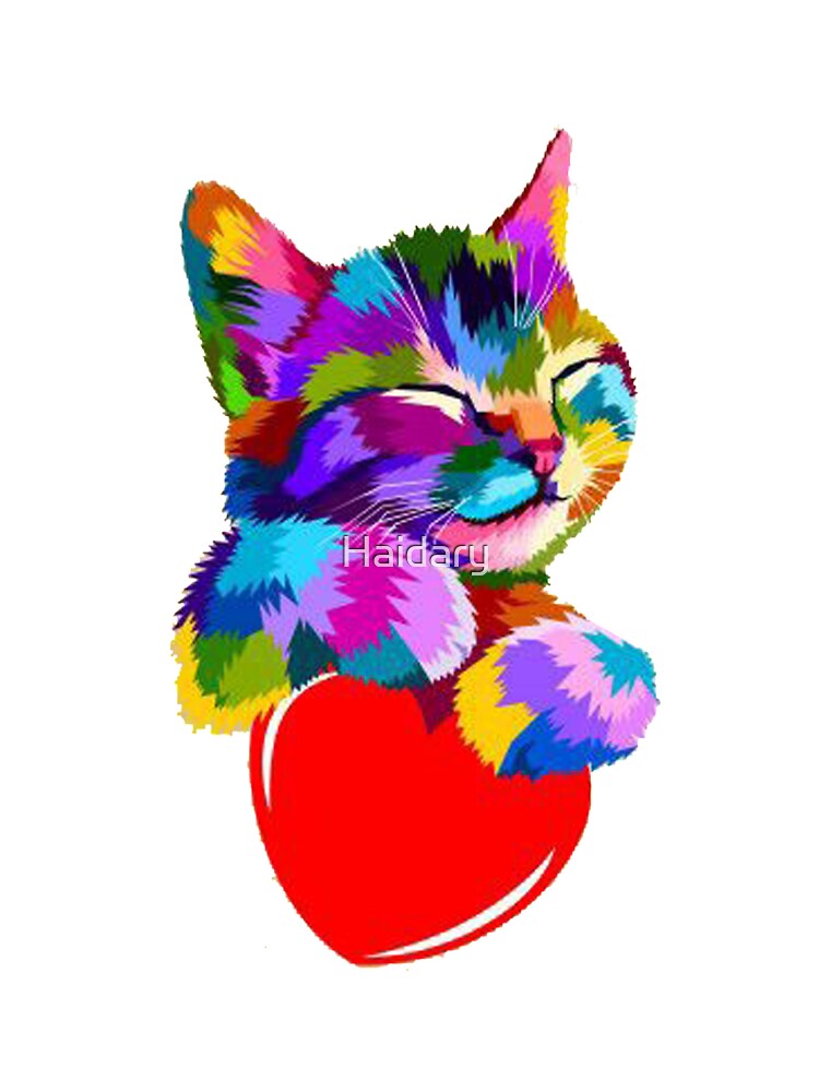 Tropical Colourful Cat Lover by Haidary