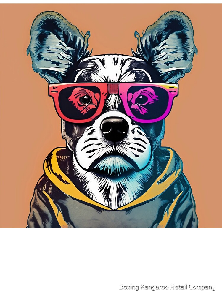 A dog in oversized sunglasses by Boxing Kangaroo Retail Company
