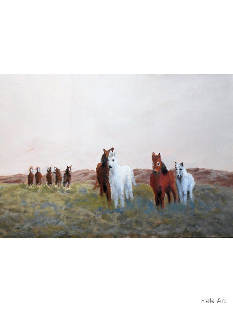 Horses on the run by Hals-Art