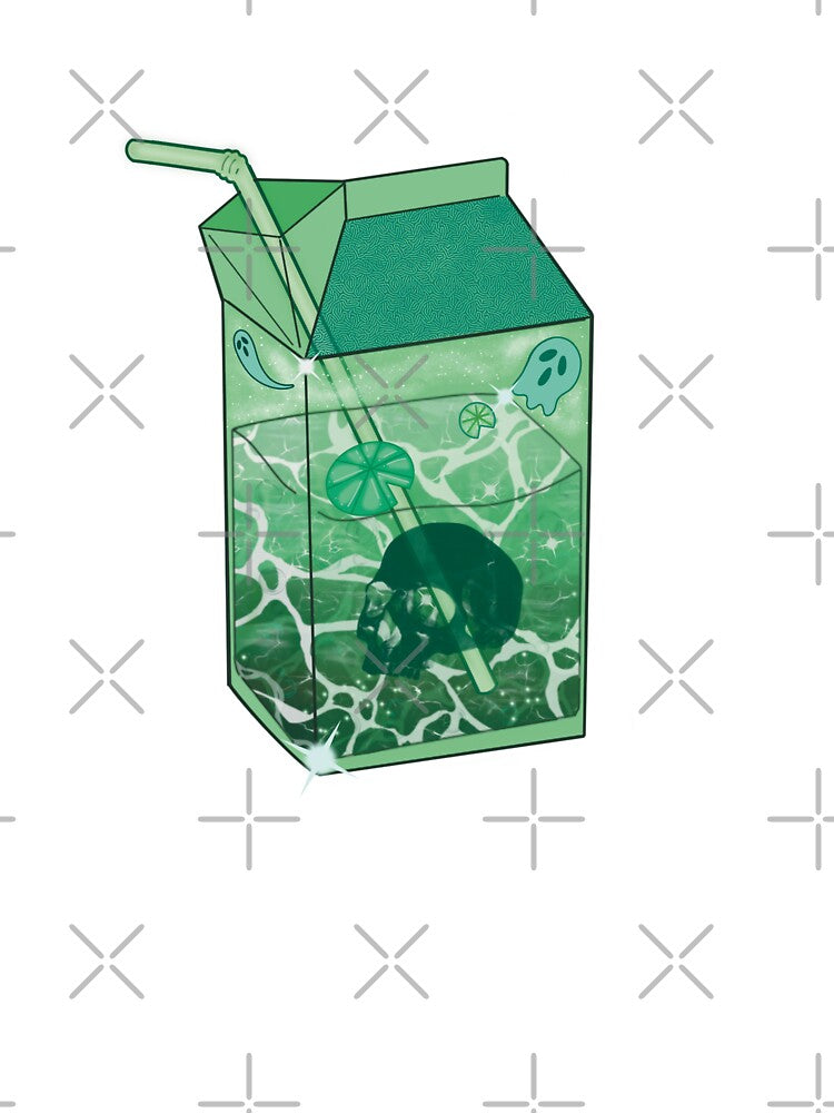 Green Spring Spooky Ocean Kawaii Drink by Ellengsart