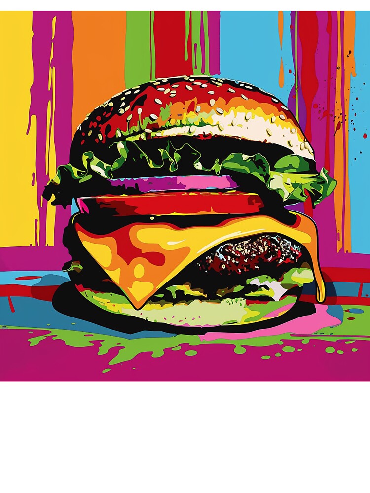 Hamburger Pop Art 4 by AstroRisq