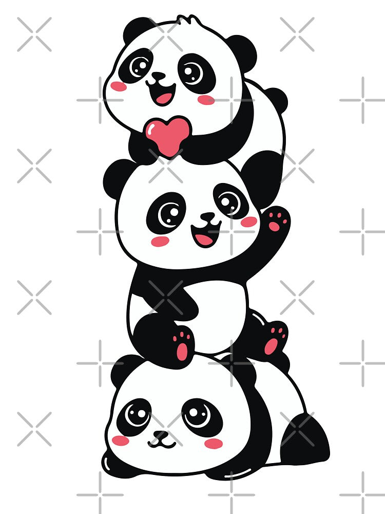 3 cute pandas by Amy's pet prints