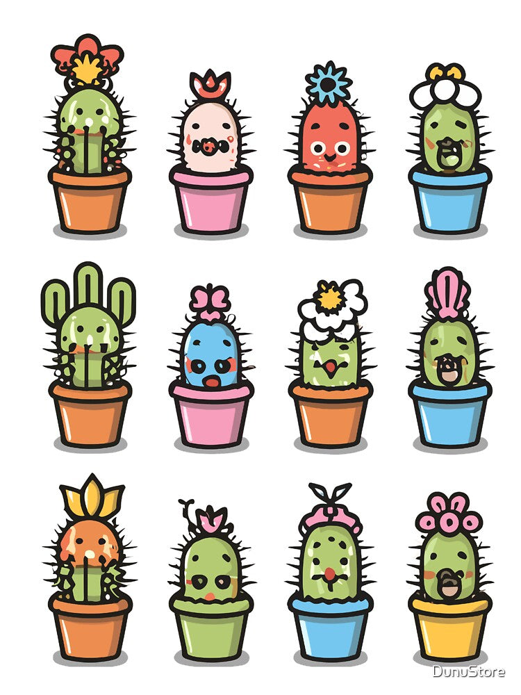 kawaii colored japanese pots by DunuStore