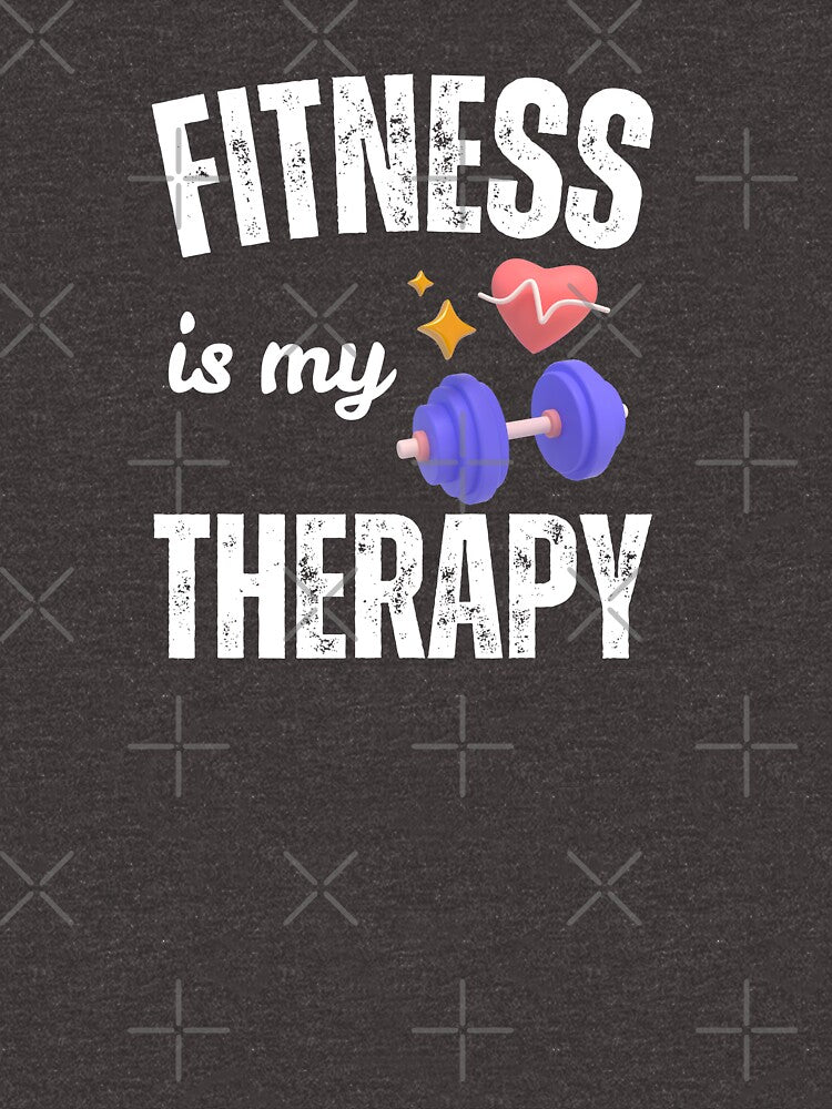Fitness Is My Therapy Gym Motivation Quote by Designprovider