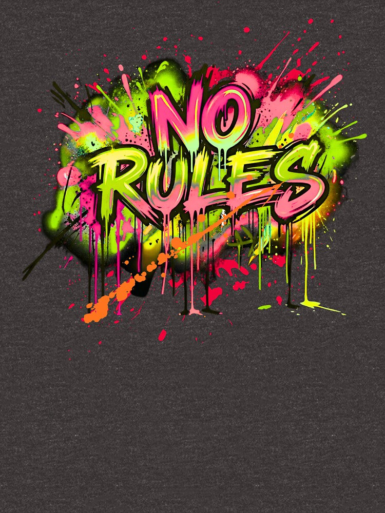 No Rules- Underground Graffiti Streetwear T-Shirt by typoinspired