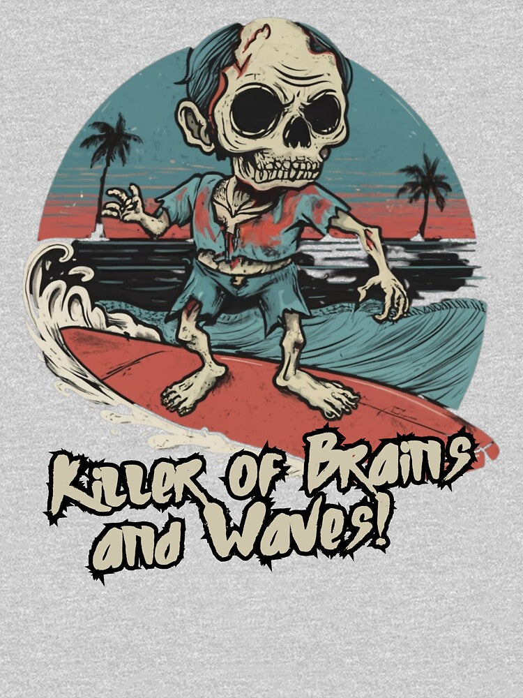 Surfing Zombie, killer of waves and brains, surf by Meandmyshop
