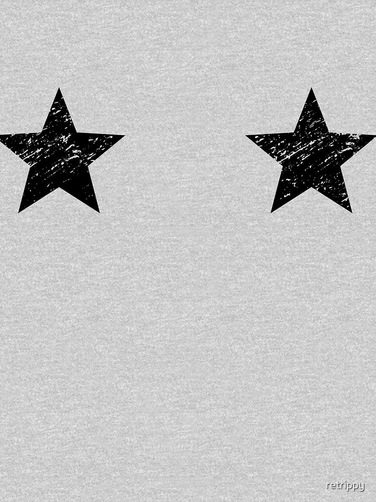 2 STARS ON BOOBS BLACK, Stylish by retrippy