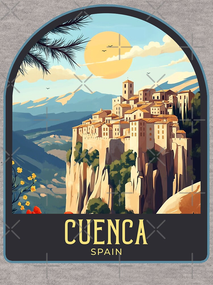 Cuenca Vintage Travel Illustration by HomeLivingCo