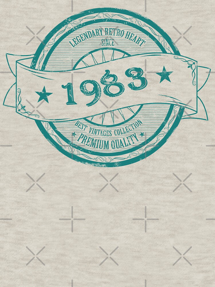1983 RETRO VINTAGE CIRCLE LOGO by ArchersBoutique