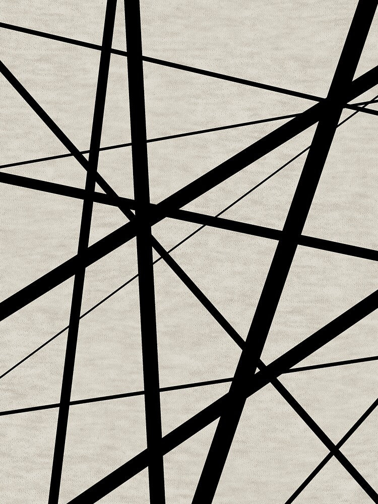 Black and White Geometric Lines by UrbanEpiphany