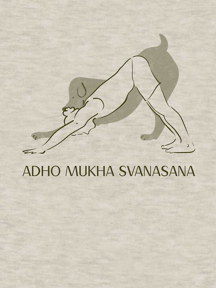 Downward Dog Yoga Pose Adho Mukha Svanasana – Mindful Yoga Design by WellspringXflow