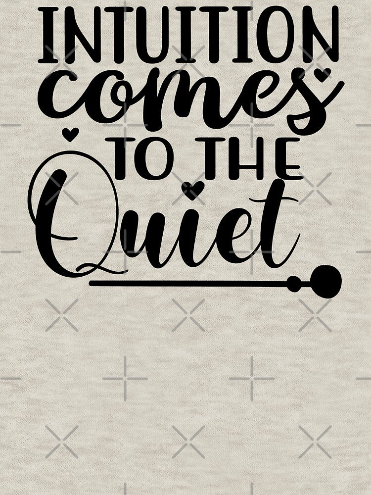 Yoga Quote Intuition Comes To The Quiet Motivational Saying by SoccaTamam