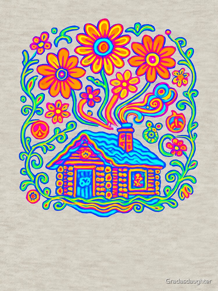 Boho Floral Design - Hippie Vibes by Gradasdaughter