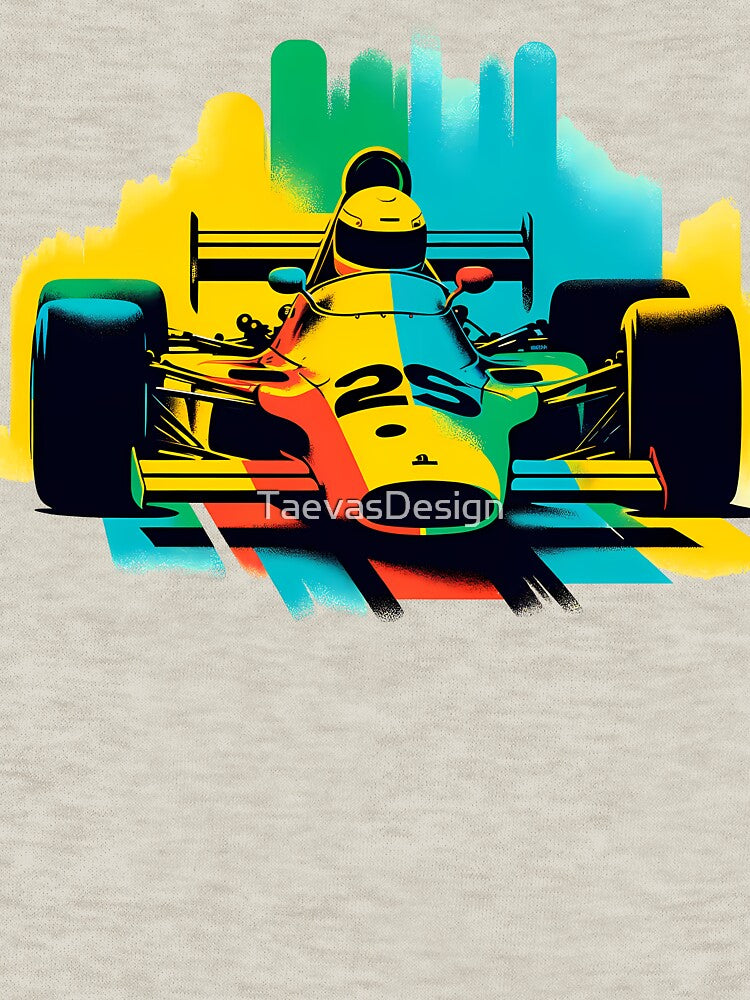 Formula 1 car retro style by TaevasDesign