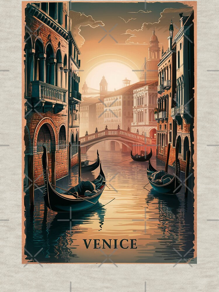 Venice Vintage Travel Poster by TravelerRat