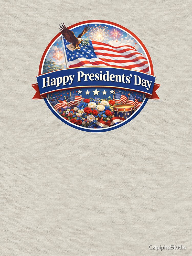 Presidents'Day - Classic American Patriotic Emblem by CzipipitoStudio