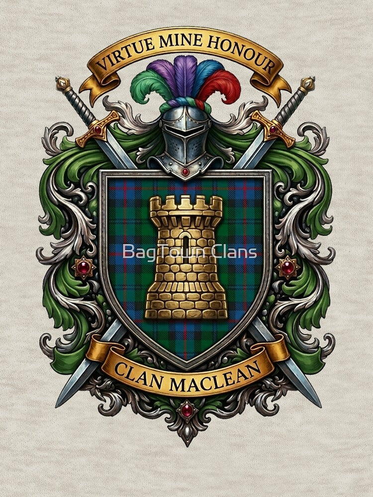 Clan MacLean Crest Badge by BagTown Clans