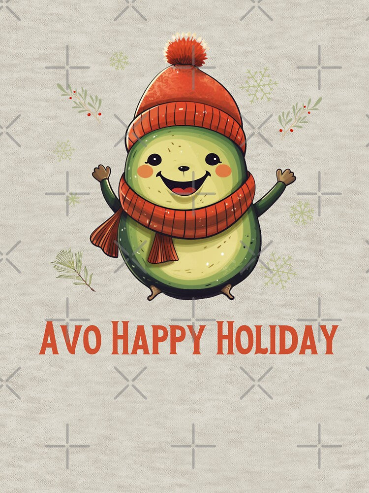 Avocado Holiday Greetings: Avo Happy Holiday by minjagoods