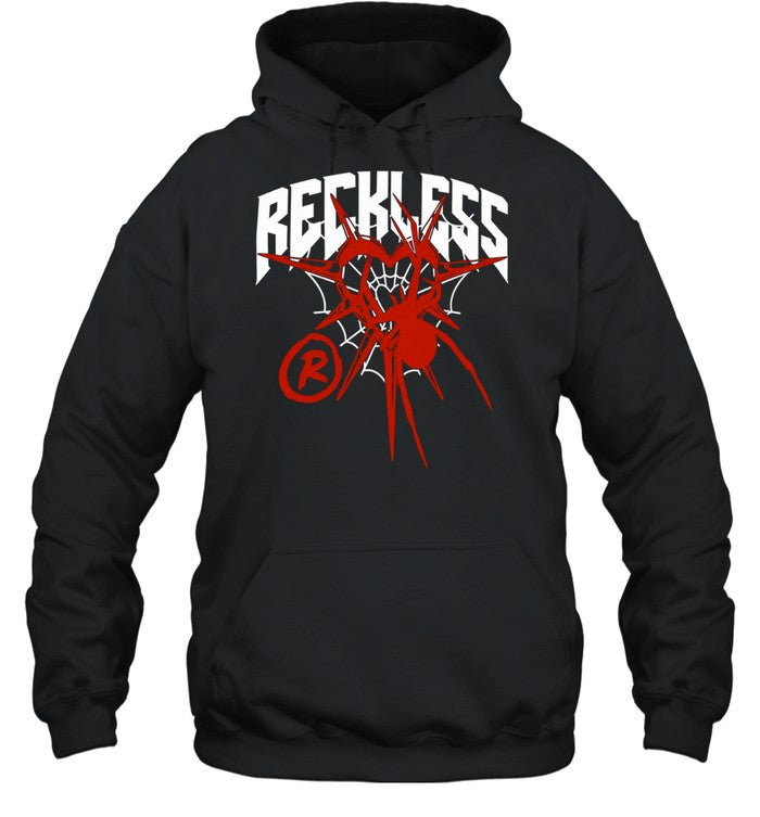 Reckless spider web heart symbol logo Unisex T-Shirt