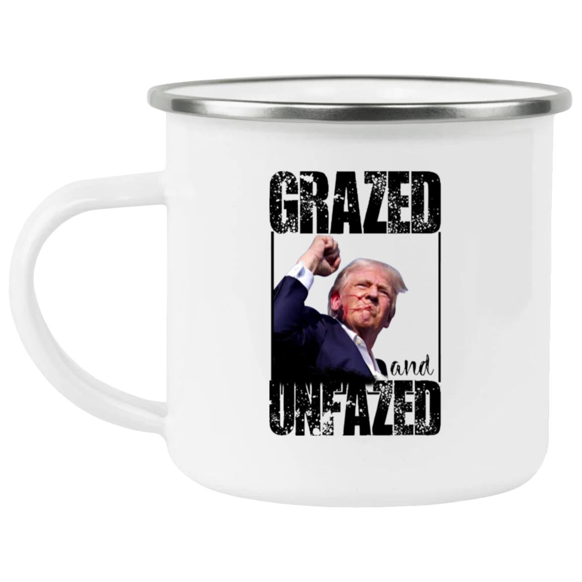 Trump Shooting Grazed And Unfazed Mug