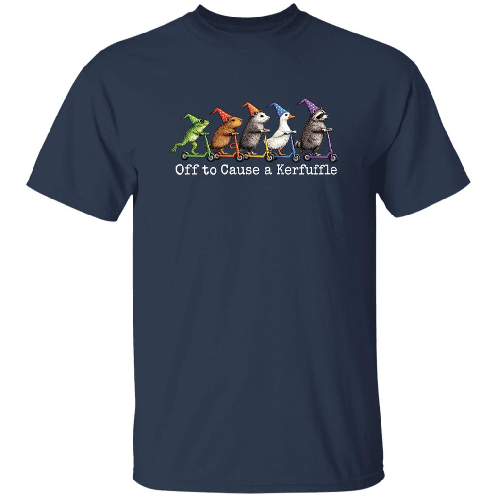 Off To Cause A Kerfuffle Frog Shirt